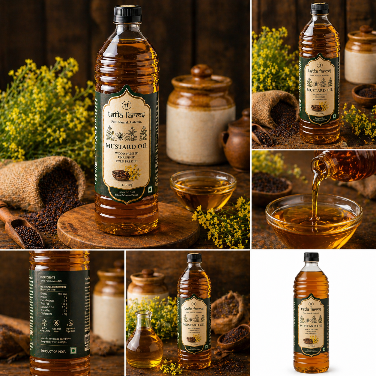 Tatla Farms Cold Pressed Mustard Oil