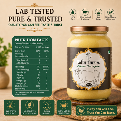 Tatla Farms Bilona Cow Ghee 1000ML.
