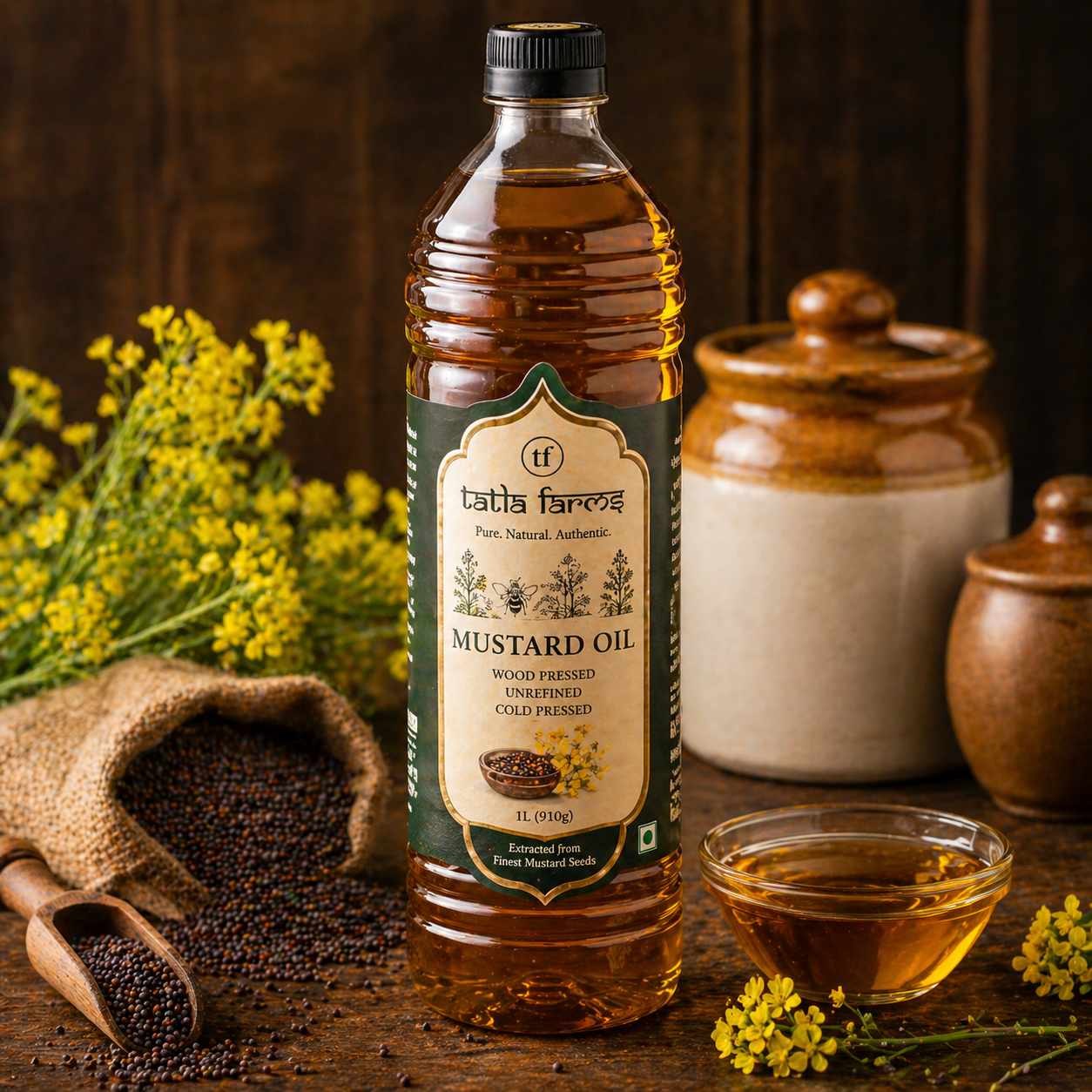 Tatla Farms Cold Pressed Mustard Oil